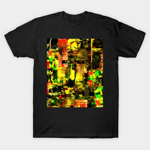 Bright Autumn Colours Collage T-Shirt by Heatherian